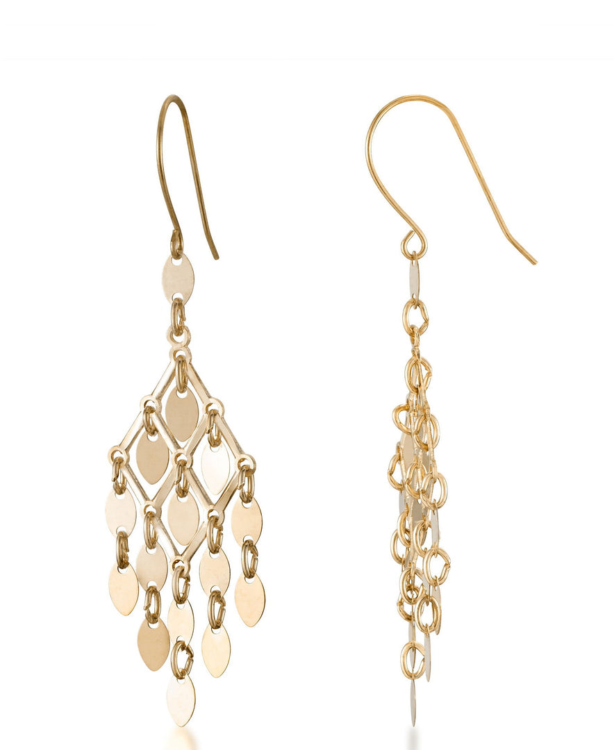 Yellow Gold_10K Gold Chandelier Drop Earrings - iHeart Jewels_I_Heart_1
