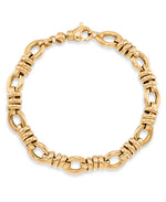Load image into Gallery viewer, Yellow Gold_10K Gold Cosmopolitan Link Bracelet_I_Heart_1