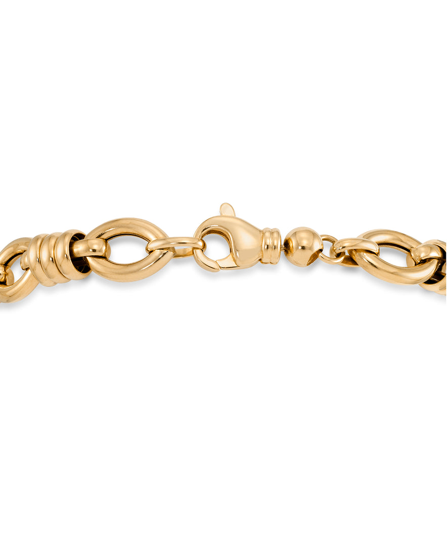 Yellow Gold_10K Gold Cosmopolitan Link Bracelet_I_Heart_1