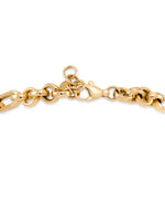 Load image into Gallery viewer, Yellow Gold_10K Gold Domed Heart Dangle Bracelet_I_Heart_1