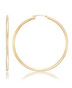 Load image into Gallery viewer, Yellow Gold_Yellow Gold_10K Gold High Polished Essential Round Hoop Earrings - iHeart Jewels_I_Heart_1