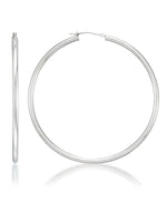 Load image into Gallery viewer, White Gold_Yellow Gold_10K Gold High Polished Essential Round Hoop Earrings - iHeart Jewels_I_Heart_2