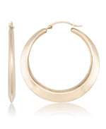 Load image into Gallery viewer, Yellow Gold_10K Gold High Polished Graduated Hoop Earrings_I_Heart_1