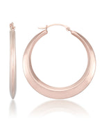 Load image into Gallery viewer, Rose Gold_10K Gold High Polished Graduated Hoop Earrings_I_Heart_3