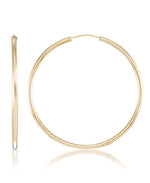 Load image into Gallery viewer, Yellow-Gold_10K Gold High Polished Large Endless Hoop Earrings - iHeart Jewels_I_Heart_1