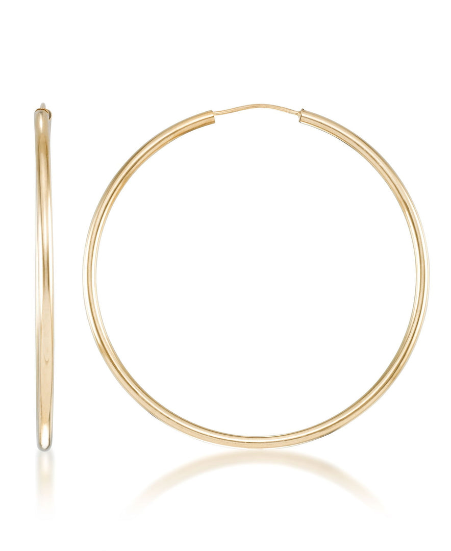 Yellow-Gold_10K Gold High Polished Large Endless Hoop Earrings - iHeart Jewels_I_Heart_1