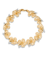 Load image into Gallery viewer, Two-Tone_10K Gold Sculpted Floral Bracelet_I_Heart_1