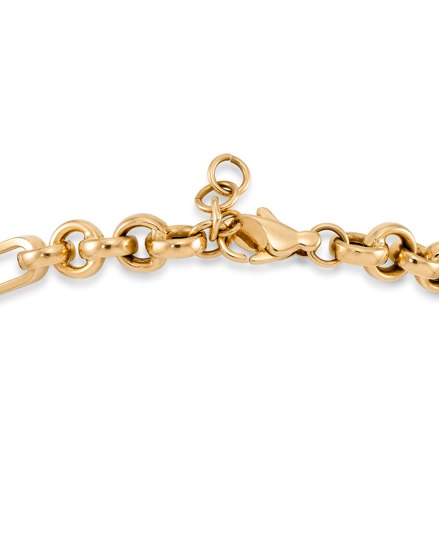 Tri-Color_10K Gold Tri-Color Multi Heart Charm Bracelet_I_Heart_1