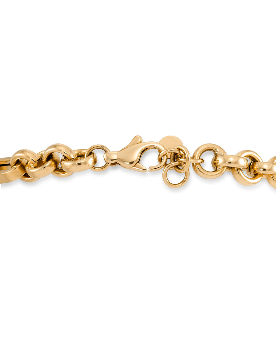Yellow Gold_10K Gold Triple Heart Charm Bracelet_I_Heart_1