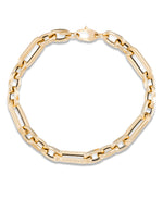 Load image into Gallery viewer, Yellow Gold_14K Gold Bold Paper Clip Bracelet, Made in Italy_I_Heart_1