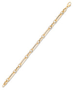 Load image into Gallery viewer, Yellow Gold_14K Gold Bold Paper Clip Bracelet, Made in Italy_I_Heart_1