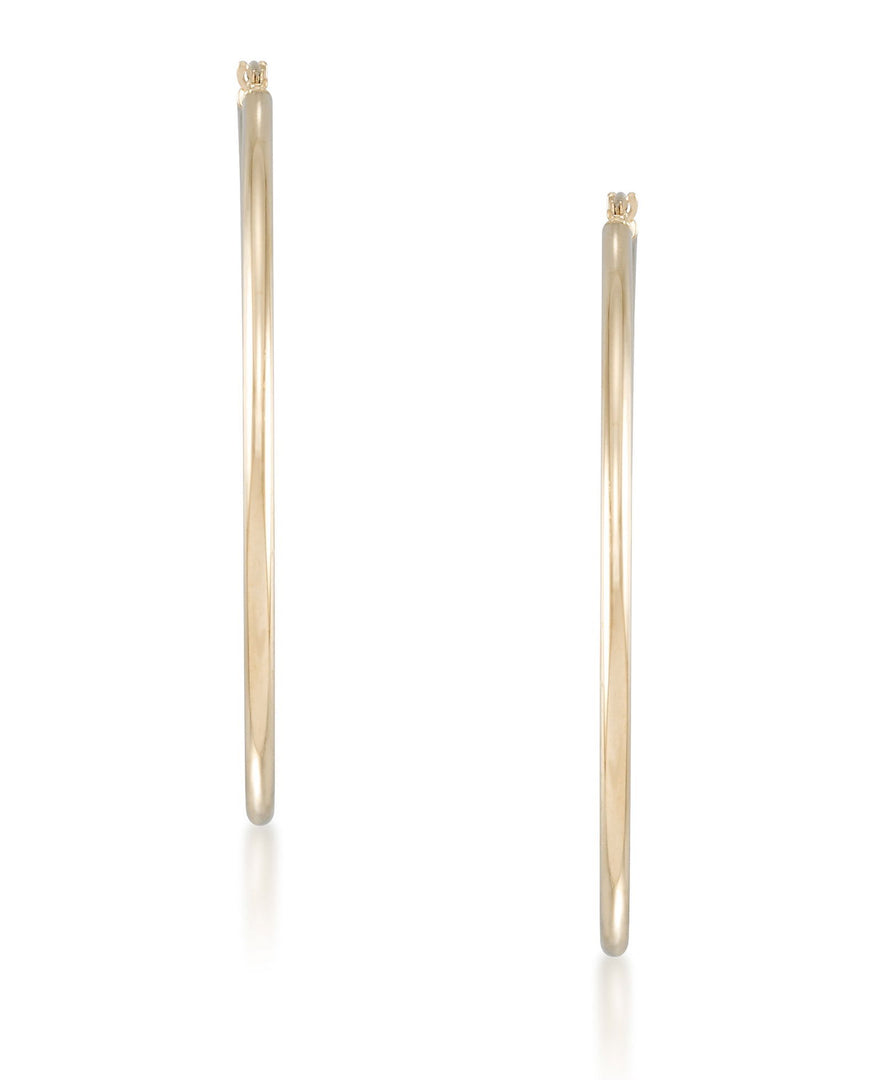 Yellow Gold_14K Gold Essential Hoop Earrings, Large - iHeart Jewels_I_Heart_1