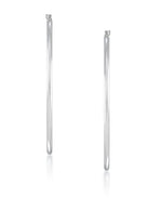 Cargar imagen en el visor de la galería, White Gold_14K Gold Essential Hoop Earrings, Large - iHeart Jewels_I_Heart_2