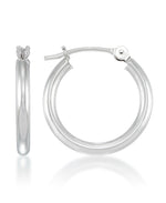Load image into Gallery viewer, White-Gold_14K Gold Essential Hoop Earrings, Petite - iHeart Jewels_I_Heart_1