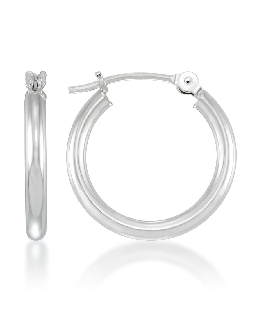White-Gold_14K Gold Essential Hoop Earrings, Petite - iHeart Jewels_I_Heart_1