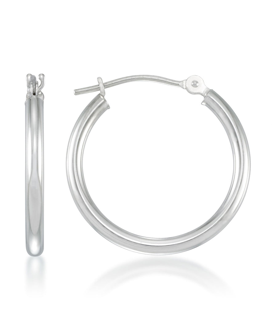 White Gold_14K Gold Essential Hoop Earrings Set Small - iHeart Jewels_I_Heart_2