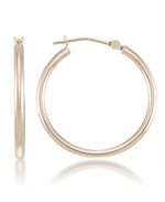 Load image into Gallery viewer, Yellow-Gold_Yellow Gold_14K Gold Essential Round Hoop Earrings - iHeart Jewels_I_Heart_1