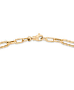 Load image into Gallery viewer, Yellow Gold_14K Gold Heart Lariat Necklace with Paper Clip Chain_I_Heart_1