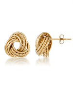 Load image into Gallery viewer, Yellow-Gold_14K Gold High Polished and Rope Large Loveknot Earrings - iHeart Jewels_I_Heart_1