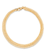 Load image into Gallery viewer, Yellow Gold_14K Gold Infinity Link Bracelet, 7.5", Made in Italy_I_Heart_1