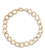 Load image into Gallery viewer, Yellow Gold_14K Gold Ladies' Oval Curb Link Bracelet, 7.75", Made in Italy_I_Heart_1