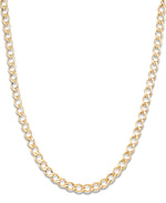 Load image into Gallery viewer, Yellow Gold_14K Gold Ladies Oval Curb Link Necklace, 18", Made in Italy_I_Heart_1