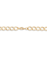 Load image into Gallery viewer, Yellow Gold_14K Gold Ladies Oval Curb Link Necklace, 18", Made in Italy_I_Heart_1