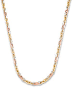 Load image into Gallery viewer, Tri-Color_14K Gold Multi Iconic Links Chain, 18" Made in Italy_I_Heart_1