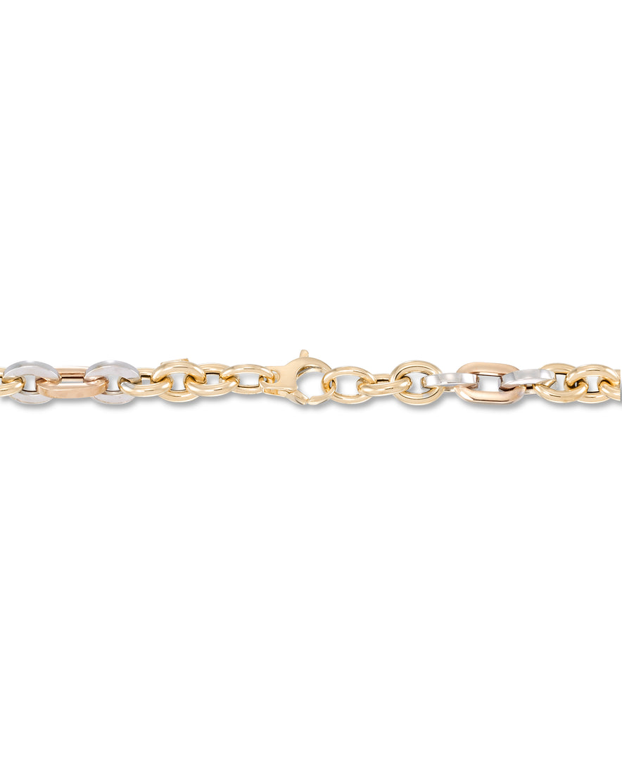 Tri-Color_14K Gold Multi Iconic Links Chain, 18" Made in Italy_I_Heart_1