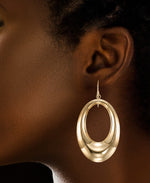 Cargar imagen en el visor de la galería, 14K Yellow Gold over Sterling Silver_Bold Graduated Drop Earrings_I_Heart_1