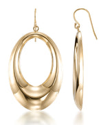 Cargar imagen en el visor de la galería, 14K Yellow Gold over Sterling Silver_Bold Graduated Drop Earrings_I_Heart_1