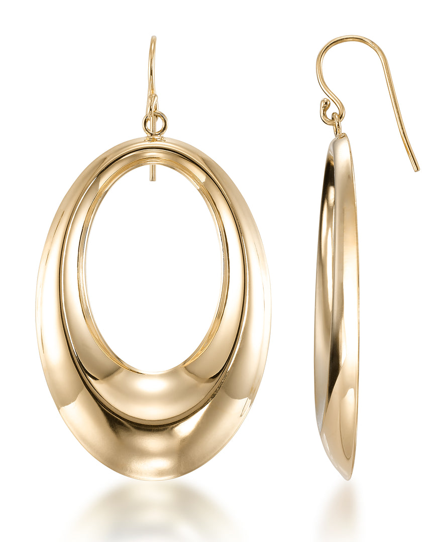 14K Yellow Gold over Sterling Silver_Bold Graduated Drop Earrings_I_Heart_1
