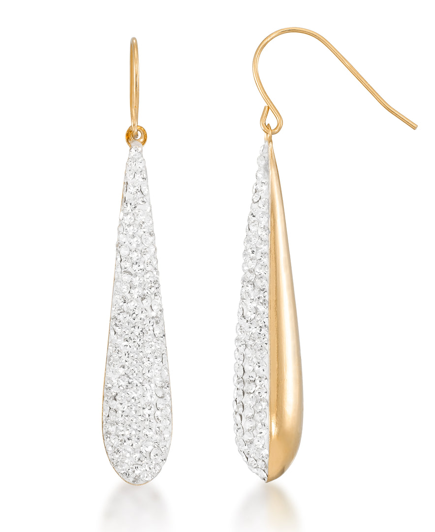 14K Yellow Gold over Sterling Silver_1 3/4 CT. T.W. Simulated Diamond Elongated Teardrop Dangle Earrings_I_Heart_1