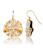 Load image into Gallery viewer, Yellow Gold Tone_2/7 CT. T.W. Simulated Diamond Organic Starburst Dangle Earrings_I_Heart_1