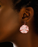 Load image into Gallery viewer, Rose Gold Tone_2/7 CT. T.W. Simulated Diamond Organic Starburst Dangle Earrings_I_Heart_3