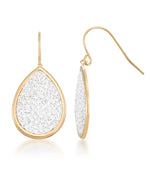 Load image into Gallery viewer, 14K Yellow Gold over Sterling Silver_3/4 CT. T.W. Simulated Diamond Large Teardrop Dangle Earrings_I_Heart_1