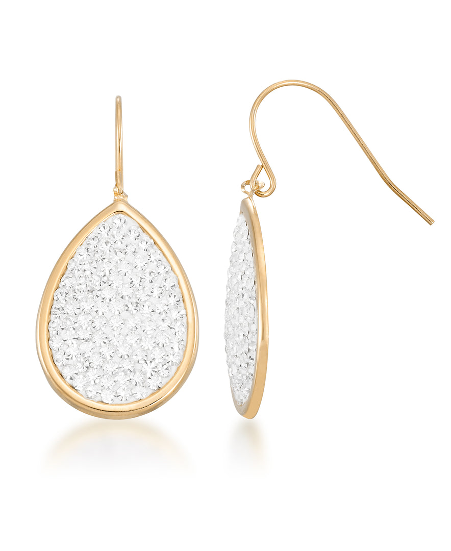 14K Yellow Gold over Sterling Silver_3/4 CT. T.W. Simulated Diamond Large Teardrop Dangle Earrings_I_Heart_1