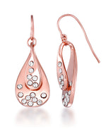 Load image into Gallery viewer, Rose Gold Tone_1/8 CT. T.W. Simulated Diamond Cascading Teardrop Dangle Earrings_I_Heart_3