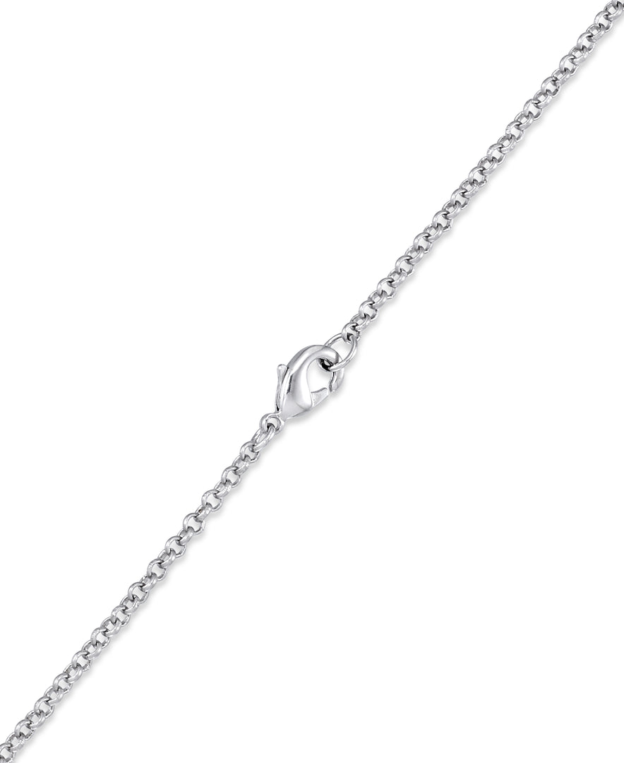Platinum Tone_1/10 CT. T.W. Simulated Diamond Organic Starburst Pendant , 18" Chain_I_Heart_2
