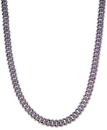 Load image into Gallery viewer, Black IP over Stainless Steel 16 CT. T.W. Simulated Diamond Bold Cuban Link Necklace, Unisex_I_Heart_1