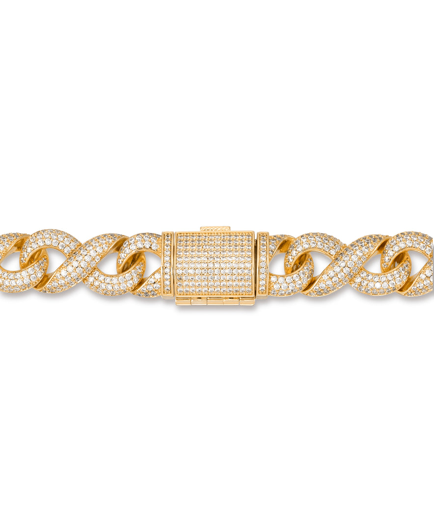 Yellow Gold Tone_32 1/5 CT. T.W. Simulated Diamond Pave Infinity Links Necklace_I_Heart_1