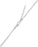 Load image into Gallery viewer, Platinum over Sterling Silver_4 CT. T.W. Multi Simulated Diamond Circle Necklace, 18"_I_Heart_1