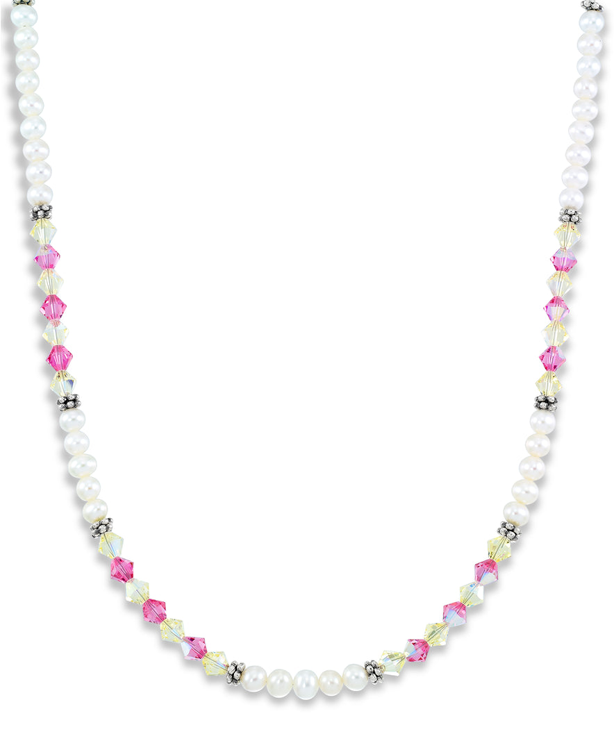 Platinum over Sterling Silver_Cultired Pearl and Crystal Toggle Necklace, 16"_I_Heart_1