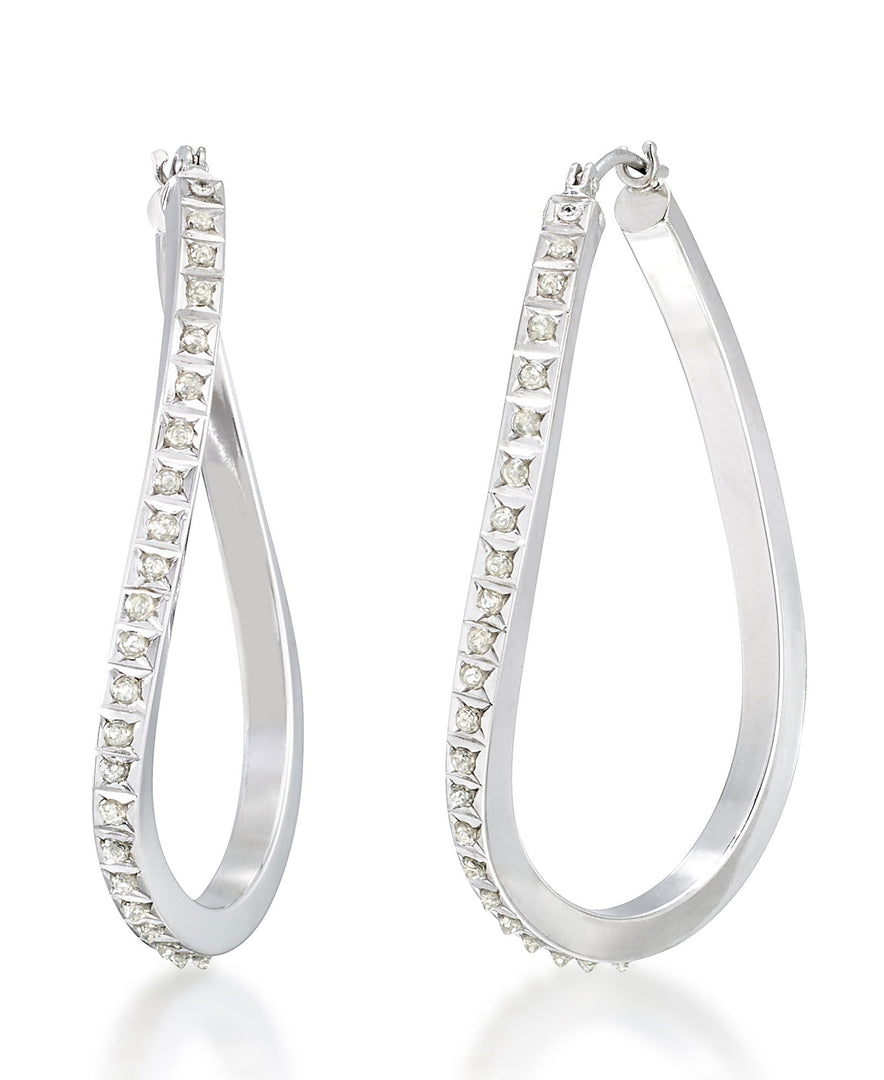 White Gold_Diamond Fascination® 14K Gold Diamond Accent Large Wave Hoop Earrings - iHeart Jewels_I_HEART_2