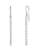Load image into Gallery viewer, White Gold_Diamond Fascination® 14K Gold Diamond Accent Stick Dangle Earrings - iHeart Jewels_I_HEART_2