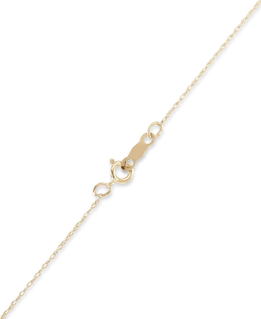 Yellow Gold_Diamond Fascination® 14K Yellow Gold Diamond Accent Floating Heart Necklace 18" - iHeart Jewels_I_Heart_1