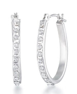 Load image into Gallery viewer, White Gold_Diamond Fascination® 14K Yellow Gold Diamond Accent Pear Shape Hoop Earrings - iHeart Jewels_I_Heart_2