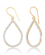 Load image into Gallery viewer, Yellow Gold_Diamond Fascination® 14K Yellow Gold Diamond Accent Teardrop Dangle Earrings - iHeart Jewels_I_Heart_1