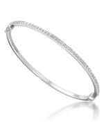 Load image into Gallery viewer, Platinum over Sterling Silver_Diamond Fascination® Diamond Accent Sterling Silver Bangle & Earring Set - iHeart Jewels_I_Heart_1