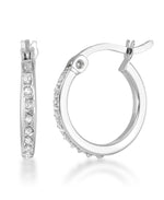 Load image into Gallery viewer, Platinum over Sterling Silver_Diamond Fascination® Diamond Accent Sterling Silver Bangle & Earring Set - iHeart Jewels_I_Heart_1